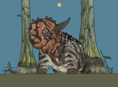 Triceratops
art by lukesnywalker
Keywords: dinosaur;ceratopsid;triceratops;feral;solo;non-adult;lukesnywalker