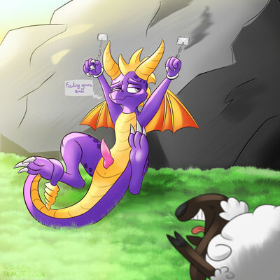 That damn Gnasty Gnorc
Spyro got a bit greedy trying to find that last gem~
Alt on my FA description in source
Keywords: spyro;male;penis;solo;spyro reignited