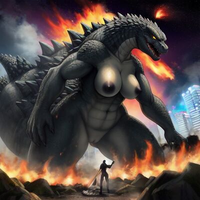 Anthro Godzilla 1
unknown creator
Keywords: godzilla;gojira;female;anthro;breasts;solo;vagina;cgi