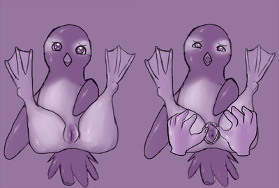 Penguin Sketch
art by gokai-chibisu
Keywords: avian;bird;penguin;female;feral;solo;vagina;cloaca;closeup;spread;gokai-chibisu