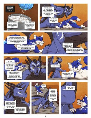 Black and Blue, page 6
art by wfa
Keywords: comic;dragon;furry;canine;wolf;male;anthro;M/M;suggestive;wfa