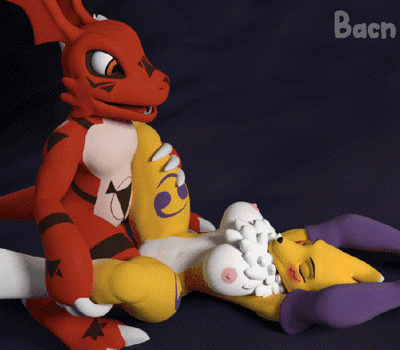Guilmon's First Time.gif
art by bacn
Keywords: video;animated_gif;anime;digimon;dragon;furry;canine;fox;guilmon;renamon;male;female;anthro;breasts;M/F;penis;missionary;vaginal_penetration;cgi;bacn