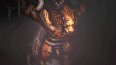 Deathclaw and Sabretooth 1.gif
art by ictonica
Keywords: video;animated_gif;videogame;fallout;lizard;reptile;deathclaw;furry;feline;sabretooth;male;anthro;M/M;bondage;penis;from_behind;anal;spooge;ictonica